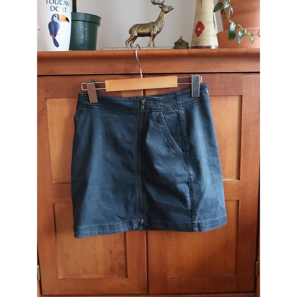 Black Denim Mini Skirt - Picture 5 of 7